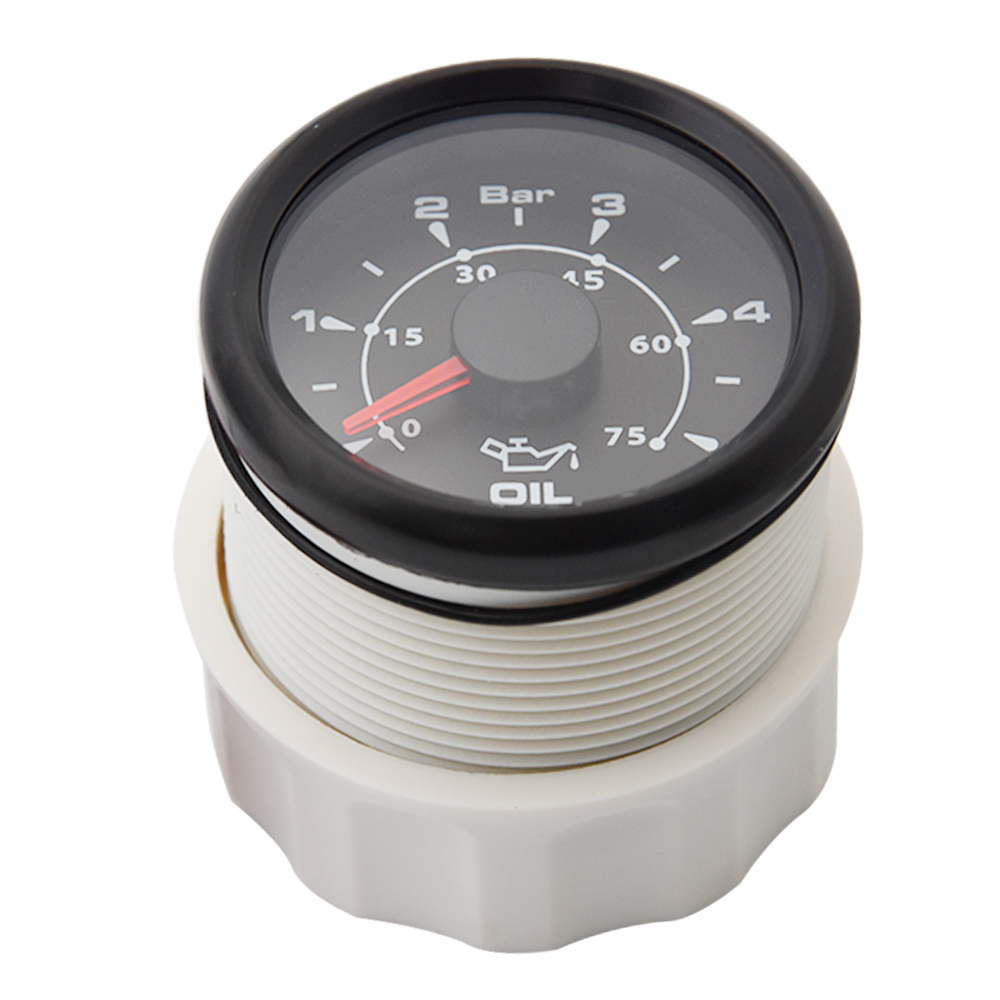 52mm Oil Pressure Gauge 0~10 Bar 0~5Bar Waterproof Car Fuel Pressure Meter 8 Colors Backlight Auto Truck Boat Vessel Yacht RV
