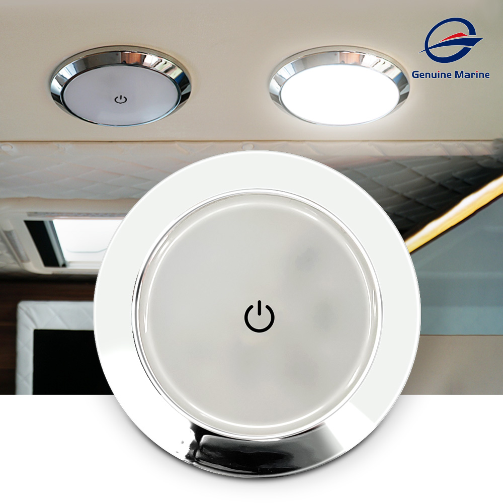 RV Interior LED Ceiling Dome Light 12 V Roof Lamp with On/Off Switch For Camper Caravan Marine Boat Accessories