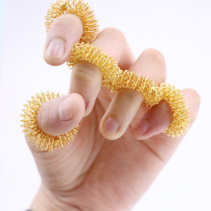 10/20pcs Finger Massage Ring Acupuncture Ring Health Care Body Massager Relax Hand Massage Tool Promote Blood Circulation