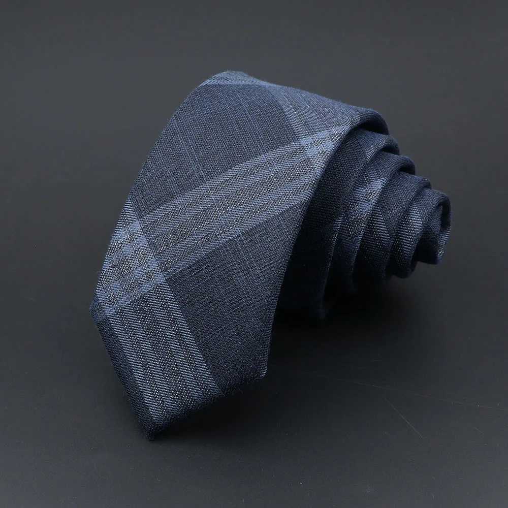 Mens Ties Classic Jacquard Striped Plaid Necktie 6cm Skinny Neckties Polyester Narrow Collar Suit Shirt Tie Accories GiftX241109