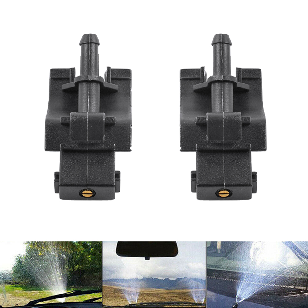Pair Windshield Washer Nozzle Wiper Spray Jet for new Toyota 2025 RAV4 2008-2014 Lexus IS250 2005-2013 Front Left Right Black ABS Plastic