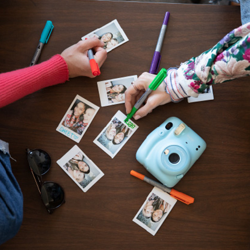 Original Fujifilm Instax Mini 11 Camera Fujifilm Instant Film Camera Terracotta/Pink/Blue/Gray/White/Purple with Instax MiniFilm