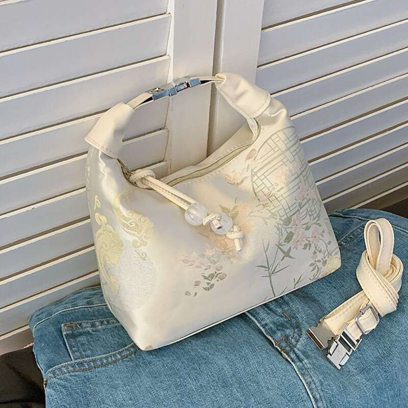 Handheld new Chinese style underarm for women's 2024 summer embroidery, niche high-end feeling, single shoulder crossbody bag