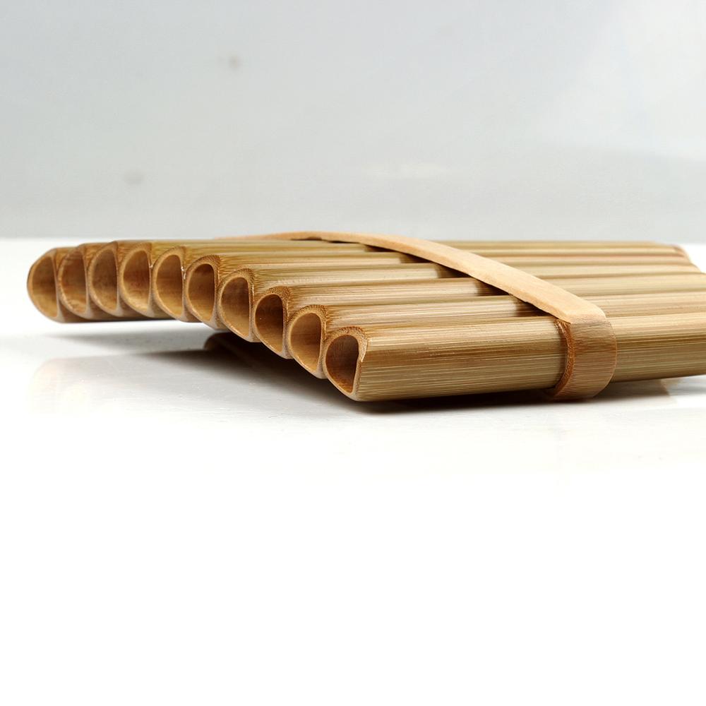 10 Pipes C Key Pan Flute High Quality Pan Pipes Woodwind Instrument Chinese Traditional Musical Instrument Bamboo Pan flute