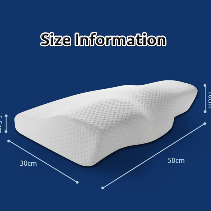 Comfortable Slow Rebound Latex Neck Pillow Orthopedic Memory Foam Cervical Pillows Bedding Cervical Vertebra Pain Alleviate Pad