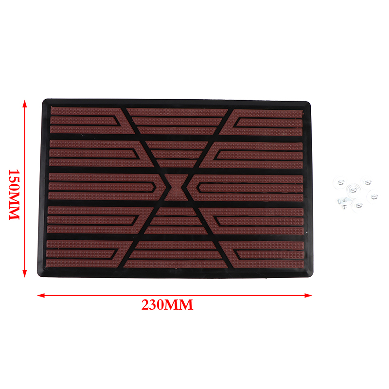 Universal Car Floor Pad PVC Pedal Plate Anti-skid Foot Heel Scuff Plate Car Floor Mat Non-slip Carpet Patch 23x15cm Car Mat