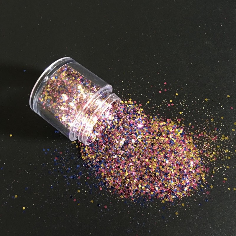 cd Chunky Box Mix ML Glitter Sequins Face Body Nails Hair Gems Beauty Makeup Powder for Festival Party MA