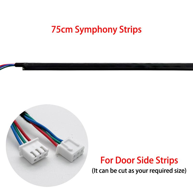LED Symphony Guide Fiber Optic Car Ambient Strips Bar Light Replacement Interior Acrylic Light Atmosphere for Replace the Broken