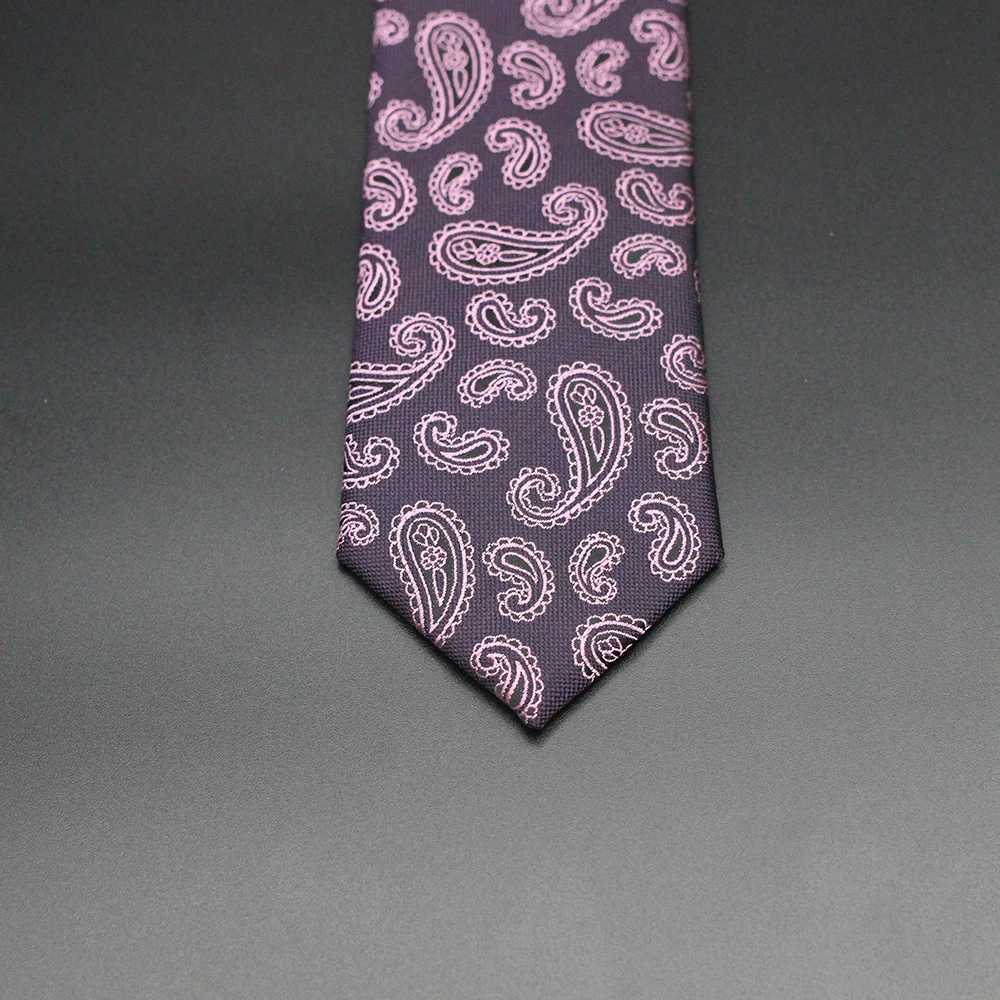 Paisley Novelty Design Silk Wedding 6cm Tie for Men Party Busin Fashion Narrow Slim Skinny Cravate Groomsmen NecktiesX241111