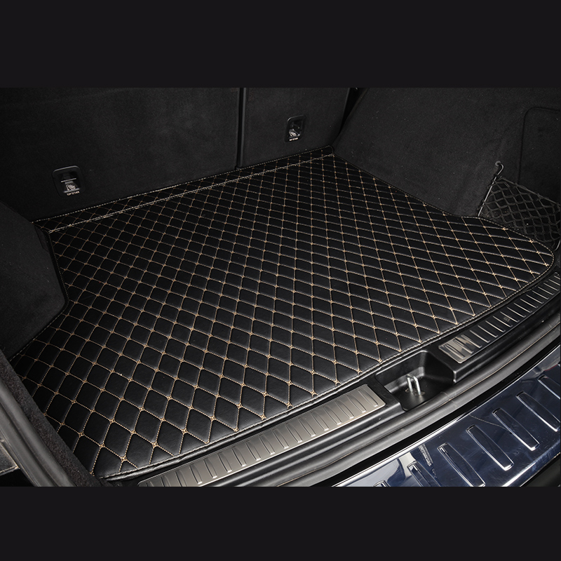 Durable Custom Leather Colorful Car Trunk Boot Mat For Skoda Enyaq iV 2020 2021 2022 2023 Auto Carpet Accessories Interior Parts