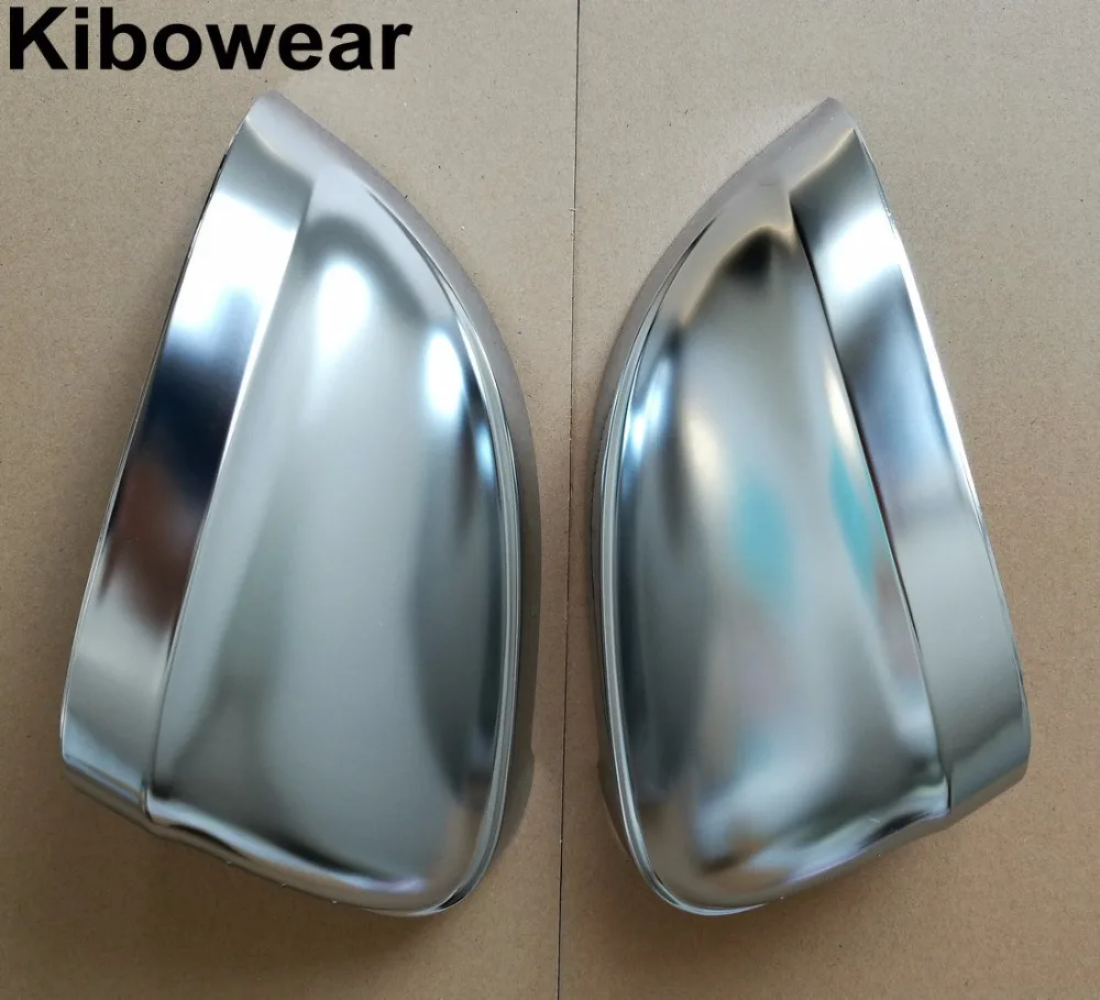2pcs Matte Chrome Wing Mirror Caps For Audi 2017 A4 A5 B9 allroad Quattro S4 S5 Side Mirror Covers Silver 2018 2019 2020