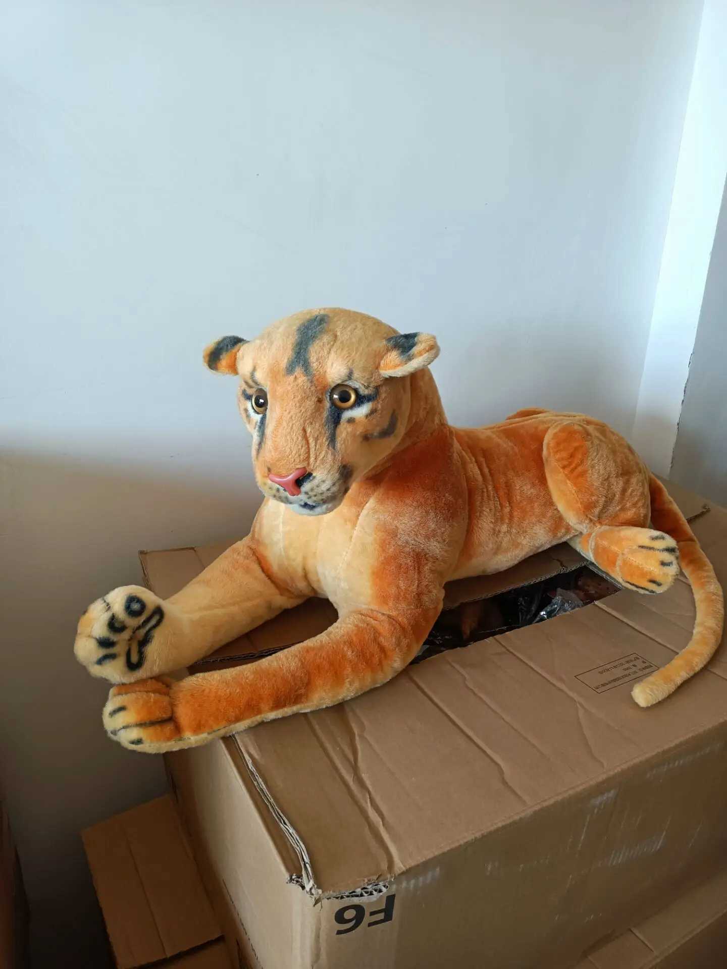 Plush Dolls Large 75cm simulated lion milking toy female lion doll throw pillow birthday gift h2233 J240410