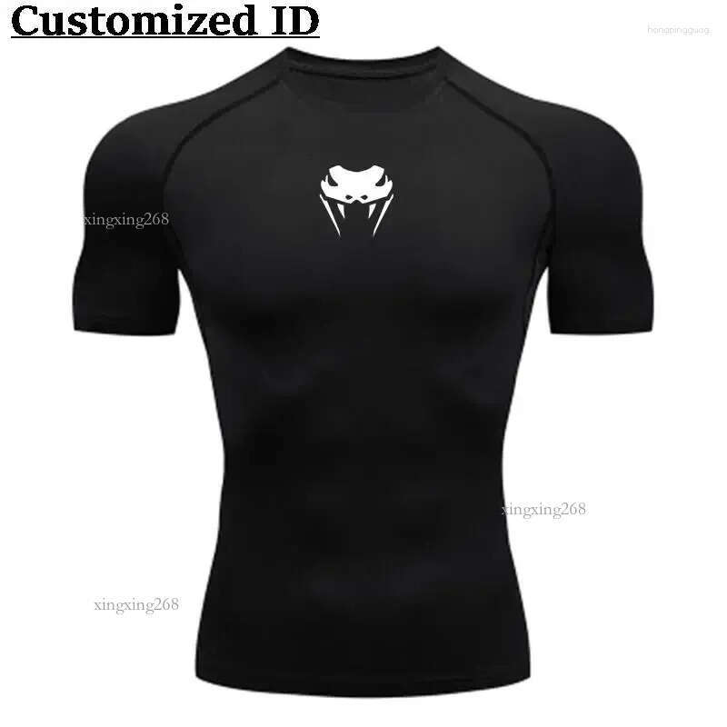 Men's T Shirts 2024 Men O-Neck Compression Shirt MMA Long Or Short Sleeve T-shirt Fitness Bodybuilding Clothes Rashguard Sports Top Tees