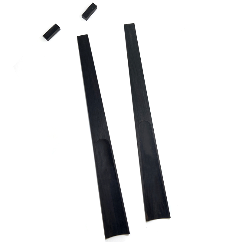 1pc Excellent black Indonesia grade A ebony cello fingerboard replace 4/4 3/4 1/2 1/4 cello fretboard with Top Nut,cello Parts
