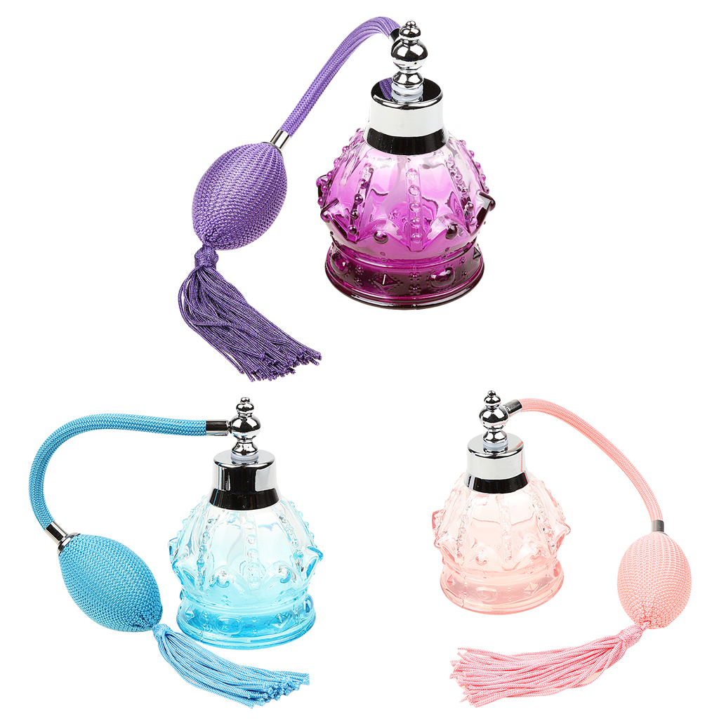 Empty Perfume Bottle Crystal Glass Spray Bottle Luxury Women Lady Home Decor