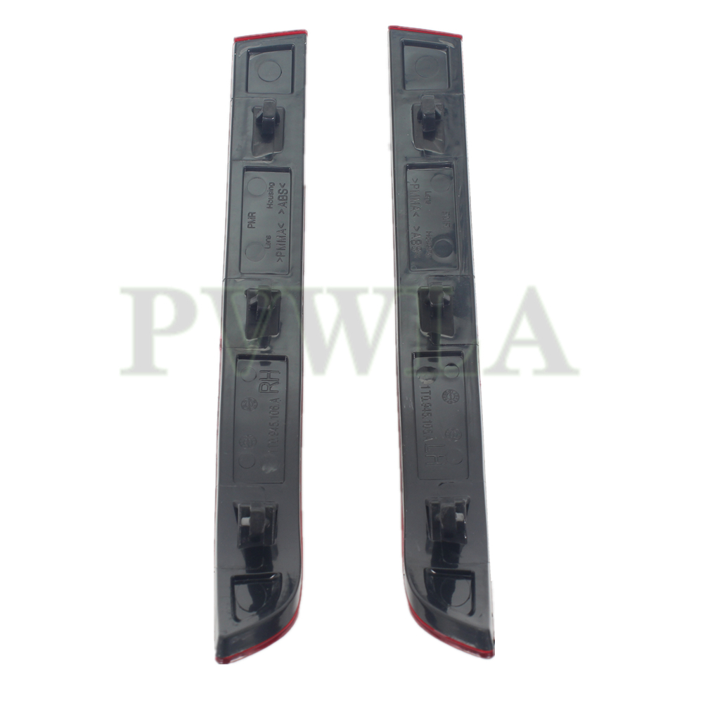 Bumper Light For VW Touran 2006 2007 new 2008 2009 2025 2010 Car-Styling Rear Bumper Reflector Light 1T0945105A;1T0945106A