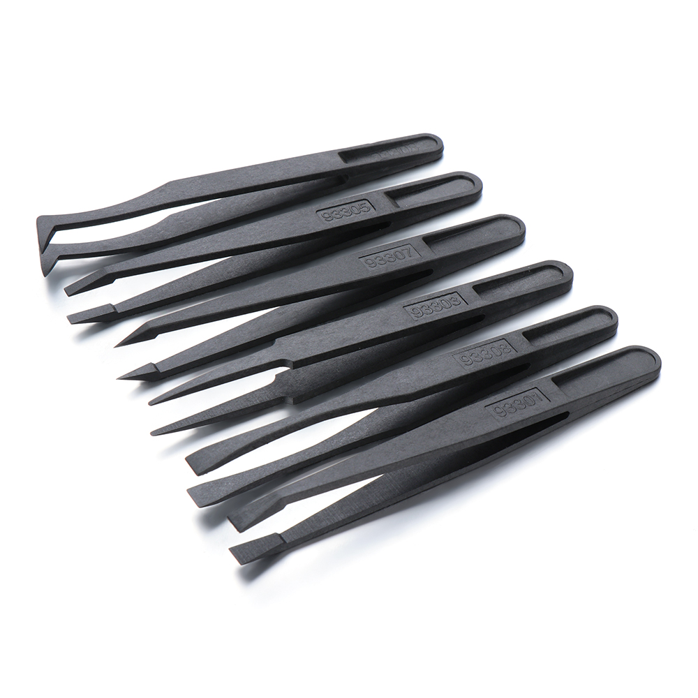 ef e PC Plastic Eyebrow Pro Tweezer Safe Anti Static Electronic Industrial Maintenance Multifunctional Women Beauty Nail Tool