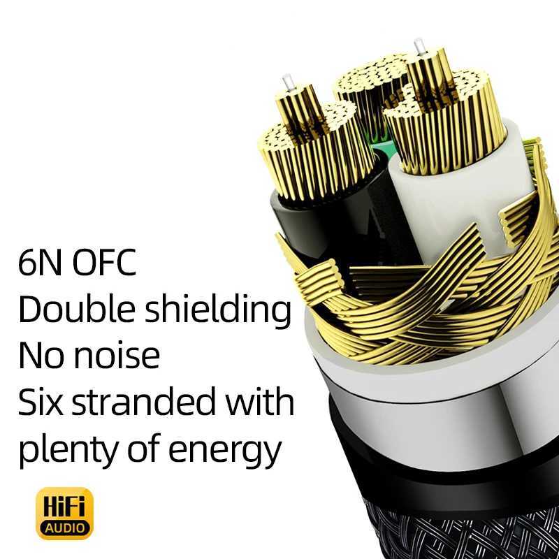 ATAUDIO Hi-end 6N OFC HiFi Audio EU/US/AU Power Cord Double Shielding Connection Filterure Amplifier Power CableLX241113