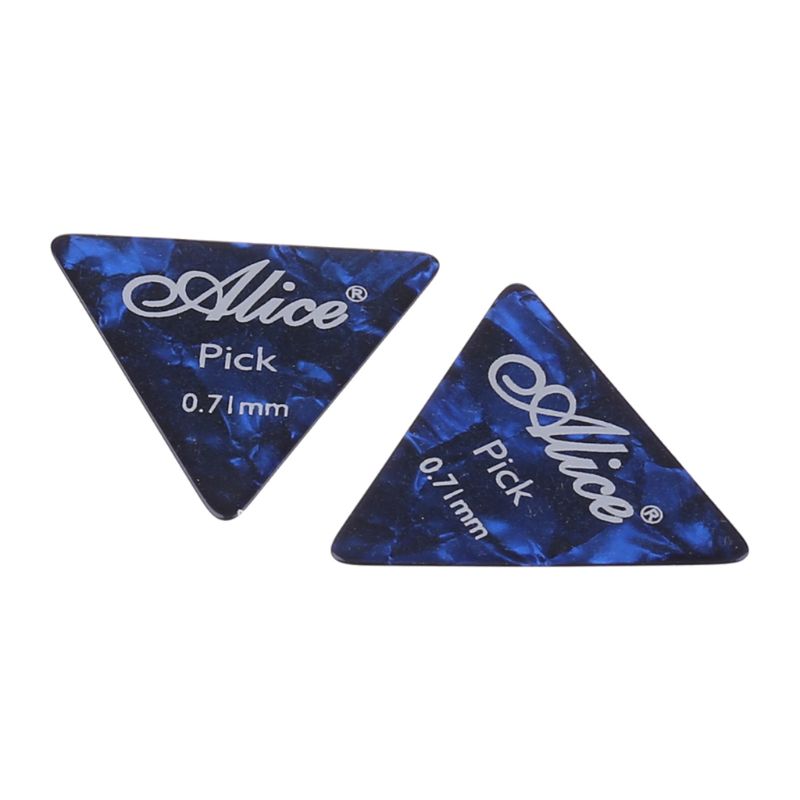 12pcs Celluloid Guitar Picks Big Triangle Pick Strumming Folk 0.46 0.71 0.81mm