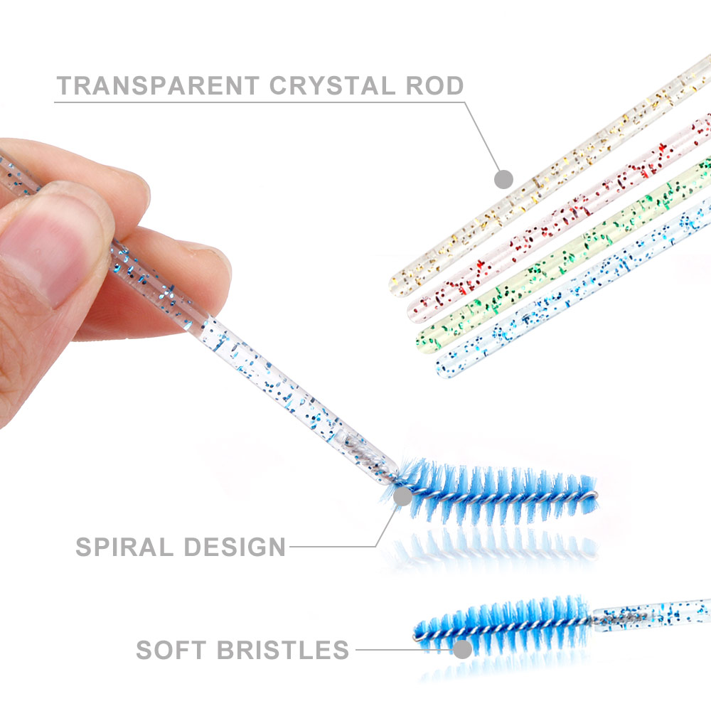 d Eye Brush Pcs Disposable Applicators Mascara Wands Cosmetic Eyelashes Dia Handle Make Up Spoolers Comb Brushes Tool lashes es