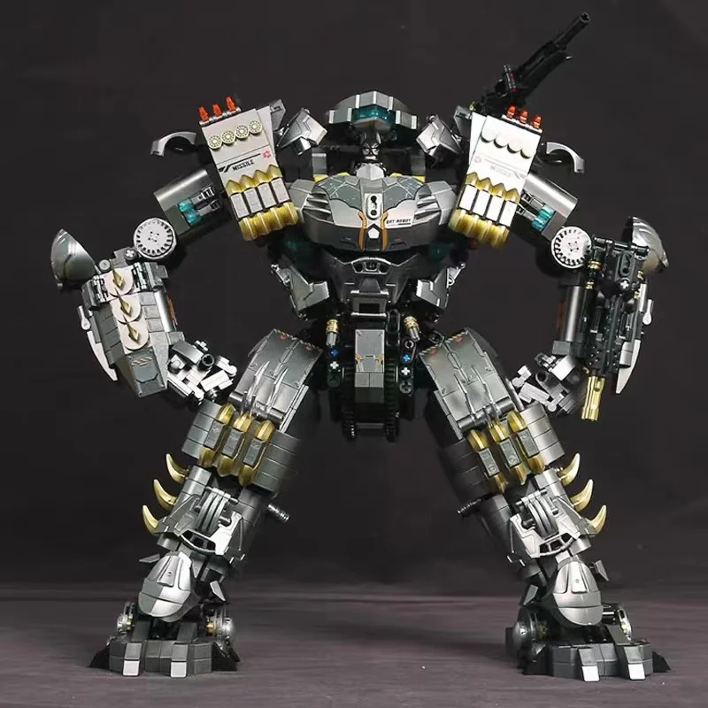 Justice Heavy Batmech Building Blocks Ideas City Buster Super Heroes Bat Mech Robot Model Bricks MOC Toys For Kid 2234PCS