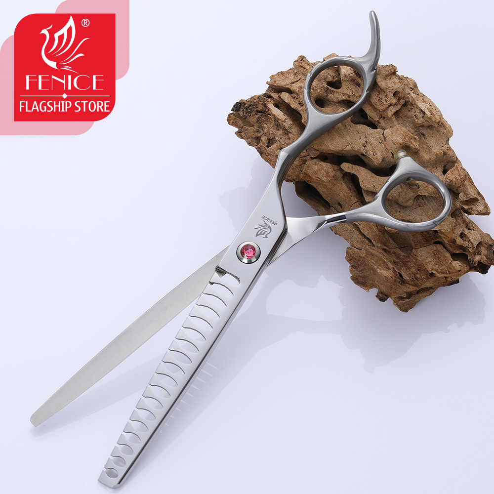 Fenice 7 inch professional dog thinning scissors in dog scissors for pet grooming shears ножницы для стрижки собак maka tijeras