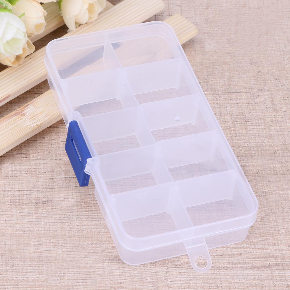 1PC Plastic Nail Tools Storage Box Case Nail Rhinestone Studs Decorations Brushes Buffer Files Grinding Container Holder Case