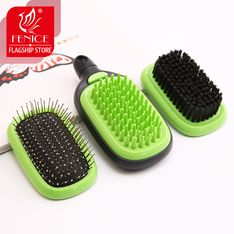 Fenice 3-IN-1 Pet Cat Dog Rabbit Grooming Comb Hair Multifunctional Massage Comb Brush Groming Cleaning Tool