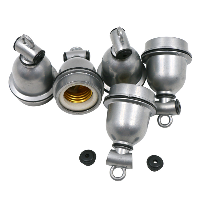 5 pieces of light insulation, waterproof and heat-resistant ceramic lamp holders, rural lamp holders, insulated ceramic chicken
