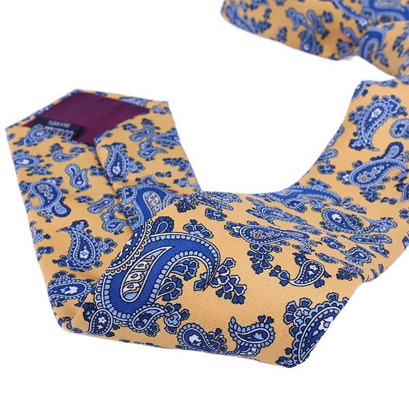 Super Soft Paisley Silk Ties Men Fashion 8cm Necktie For Men Wedding Busin Meeting Gravata Colorful Novelty Printing necktiesX241109