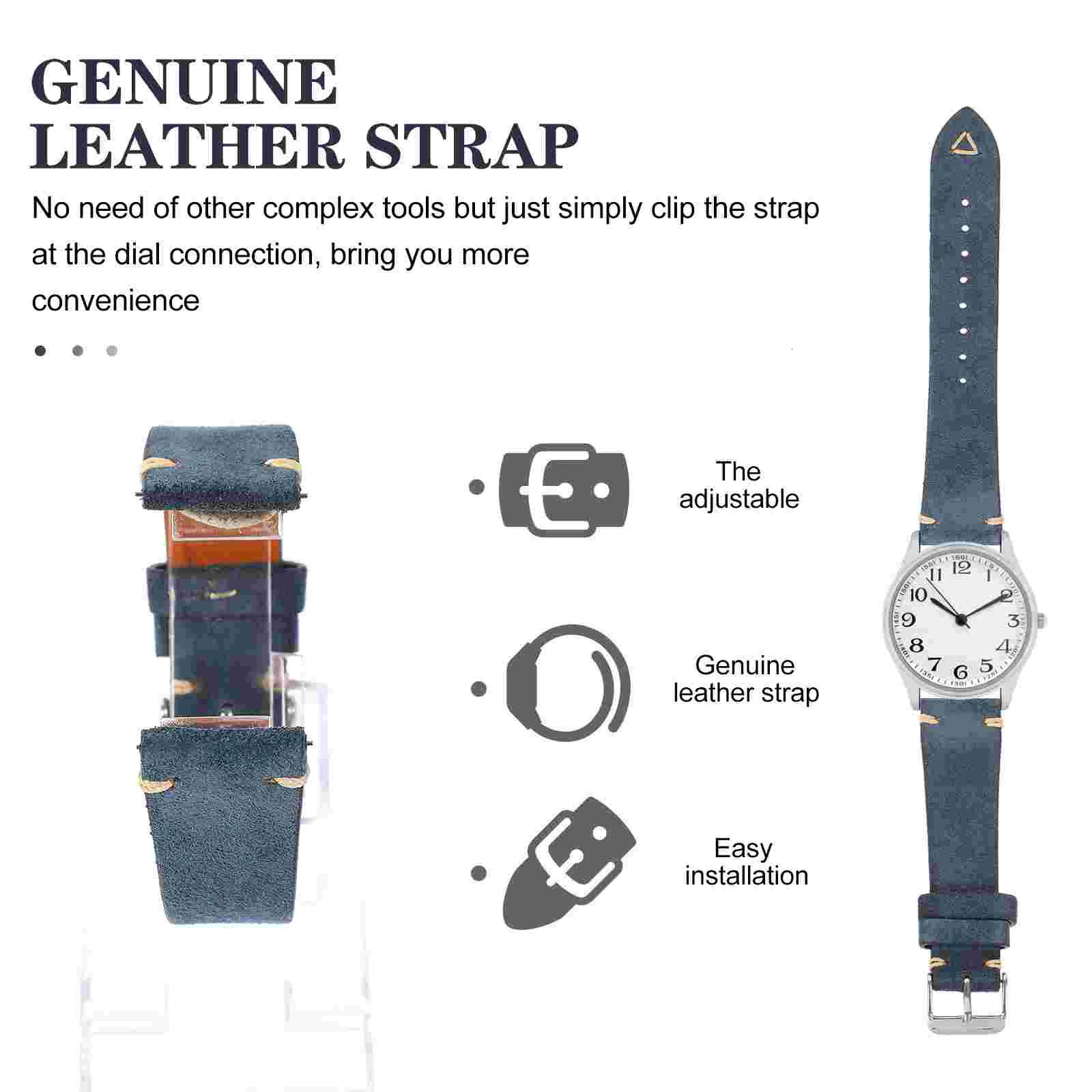 Suede Strap Fashion Watch Mens Watch Case Belt Cowboy Ladies 241108