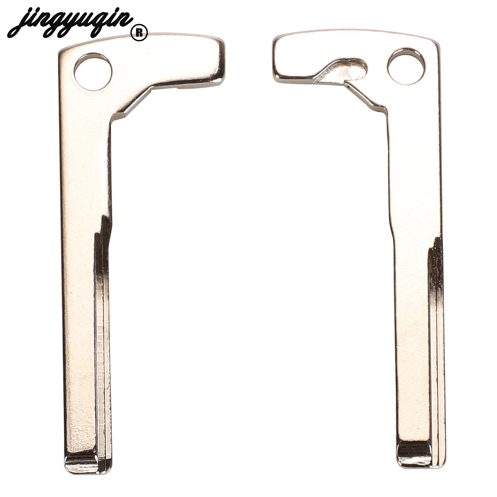 jingyuqin Smart Key Blank Fob Replacement for Mercedes Benz z A E S G CLK SLK ML Class W Chrome Uncut Blade lade Insert 5