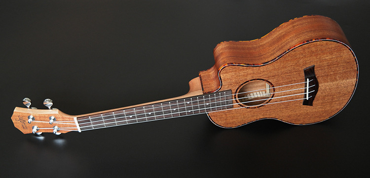 SevenAngel 23/26 inch Tenor Mahogany Ukulele Missing Angle Ukelele Mini Hawaiian Guitar Electric Ukulele with Pickup EQ