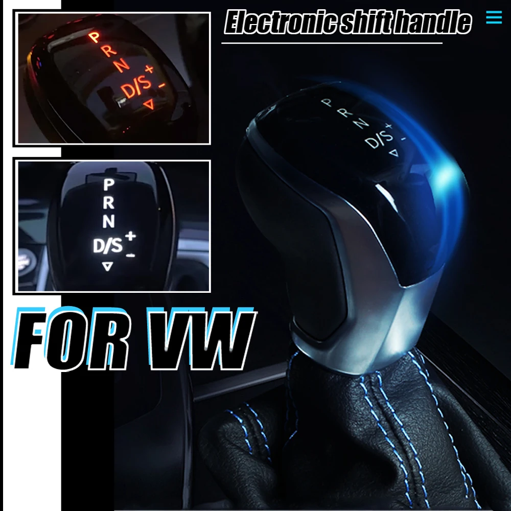 2025 Electronic LED light Gear Shift Knob Lever Shifter HeadBall For VW golf 6 7 passat B7 B8 tiguan 2 new Touran CC Sokda Scirocco