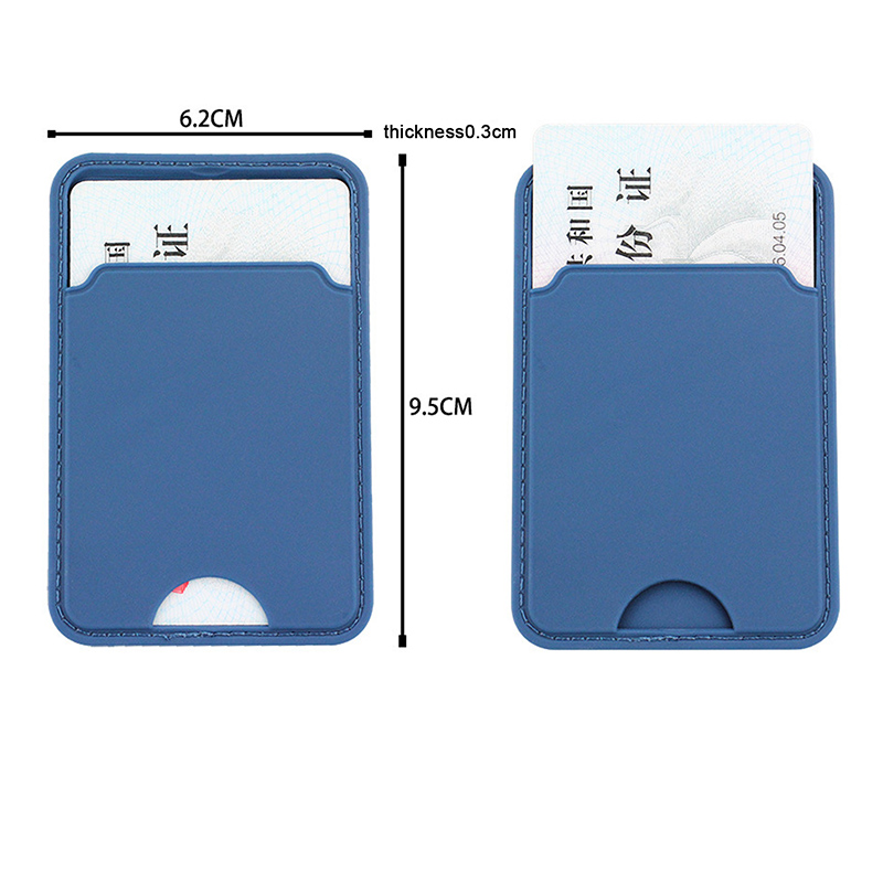 1pcs Silicone Credit ID Card Holder Elastic Mobile Phone Wallet Wallet Case Adhesive Pocket Sticker Cellphone Accessories
