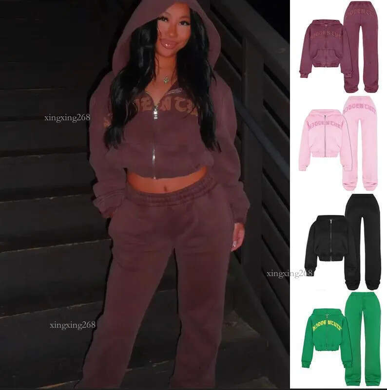 Iamgia Womens Tracksuit Two 2 Piece Set Designer Outfits For Women Printed Strapless High Waisted Casual Pants New INS Fashion Top Social Cothing