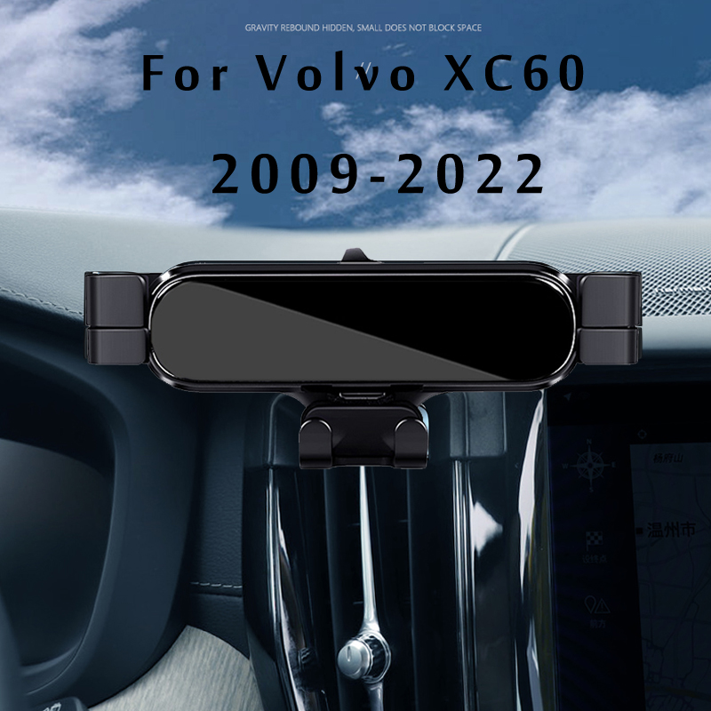 LHD Car Phone Holder For XC60 2012 2015 2018 2022 2021 Car Styling Bracket GPS Stand Rotatable Support Mobile Accessories