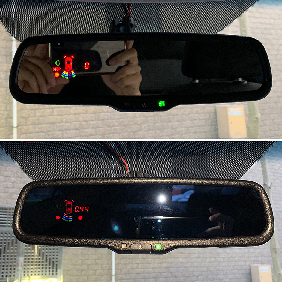 Electronic Anti-glare Auto Dimming Car Interior Rearview Mirror Parking Monitor Front Rear Radar Sensor With Original Bracket