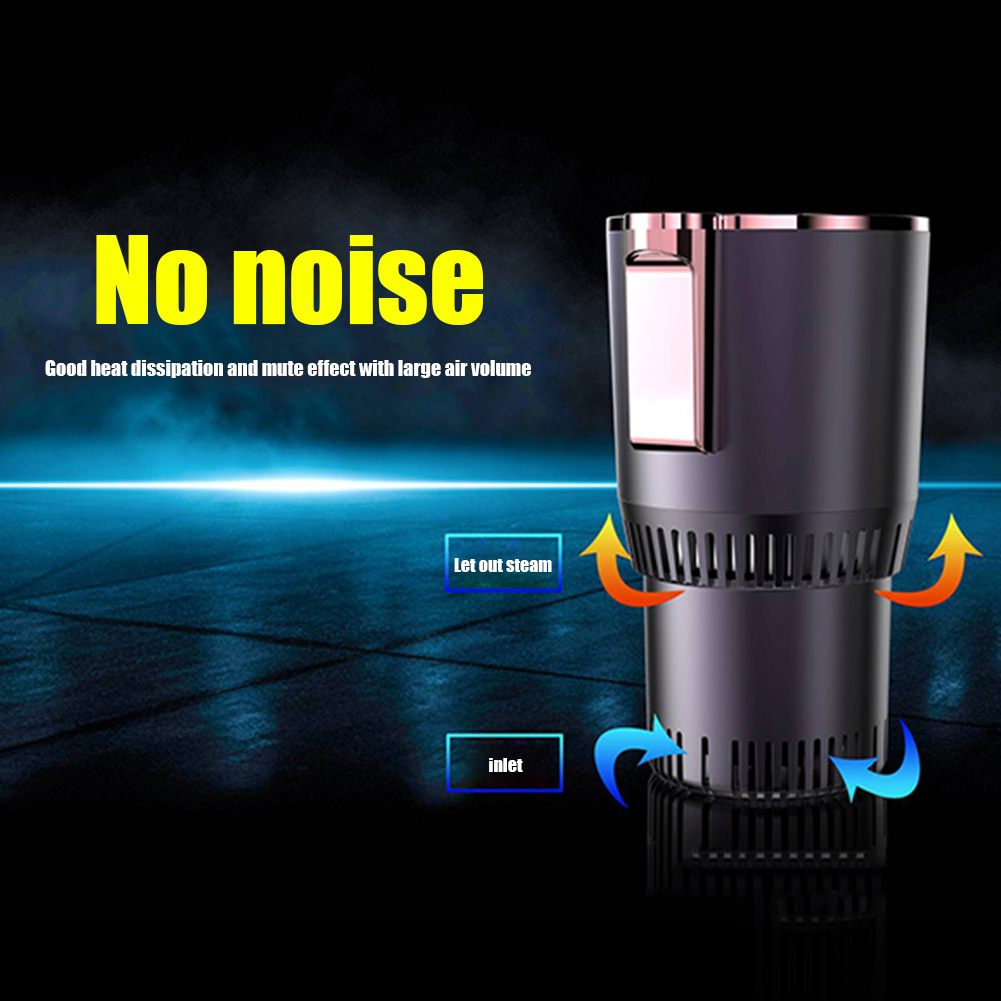 12V Smart Cooling & Heating Car Cup with Temperature Display 2 In 1 Electric Coffee Milk Warmer Cooler Smart Beverage Mug Holder