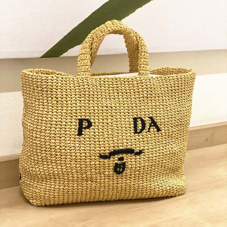 luxury handbag Designer bag triangle Straw Raffias weave shoulder beach bag shopper handbag weekend travel woven duffle bags Black mens Crossbody Crochet tote bag