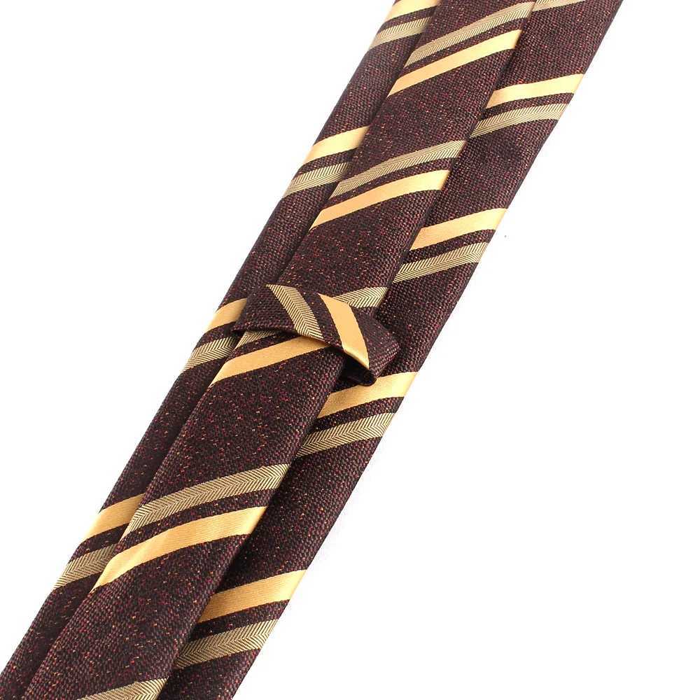 Brown Color Ties For Men Women Striped Neck Tie For Party Busin Classic Paisley Coffee Neckties Coffee Wedding Neck Tie GiftsX241111