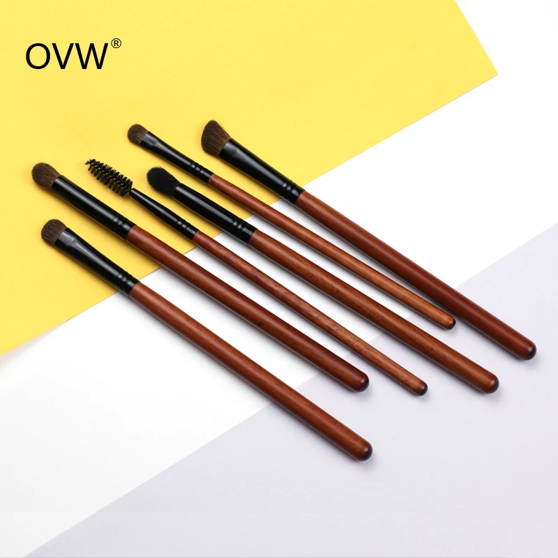 ff b pcs Hair Goat OVW Pony Makeup Eye Shadow Brush Set Tapered Blending Make up Brushes Natural Pro Kit es