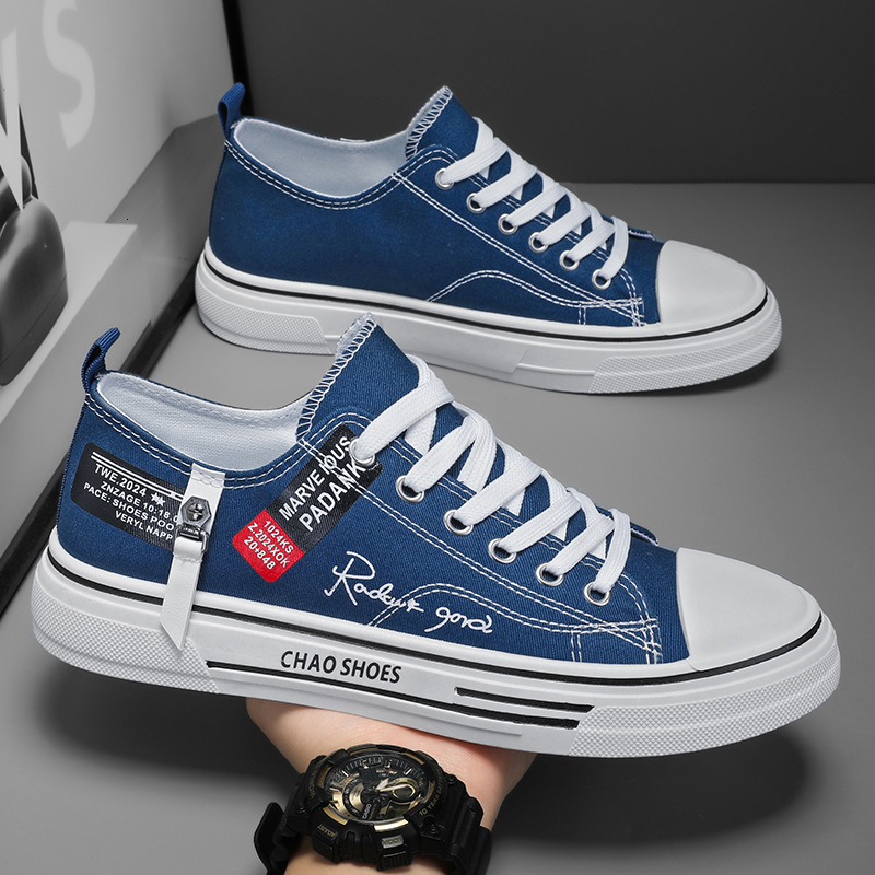 2025 Men's Summer Breathable Multifunctional Canvas Shoes College Students Basic Fabric Sports White Low Top Shoes Youth Soft Soled Board Shoes