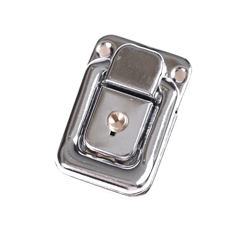 J402 Cabinet Box Square Lock With Key Spring Latch Catch Toggle Locks Hasp