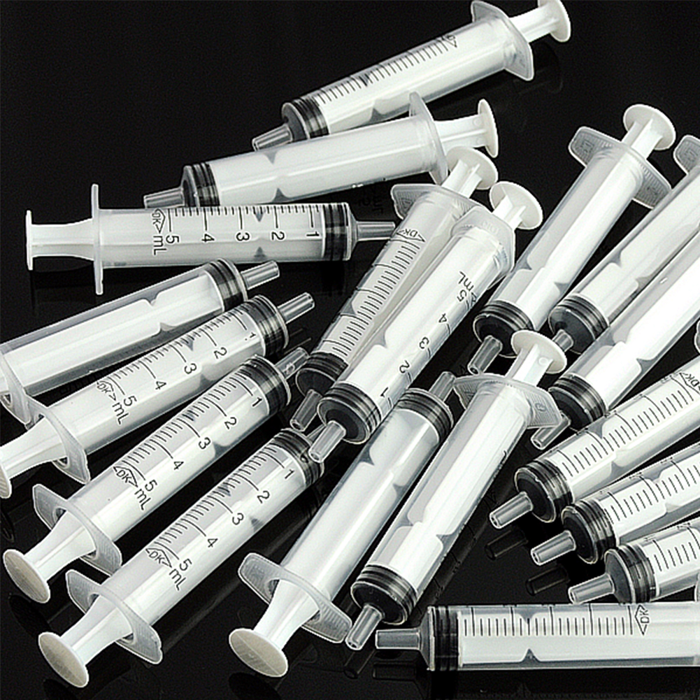 5-100Pcs 1ML 3ML 5ML Small Syringe Without Needles Analyze Disposable Nutrient Plastic Syring Injectors Ink Pets Feeding Tool