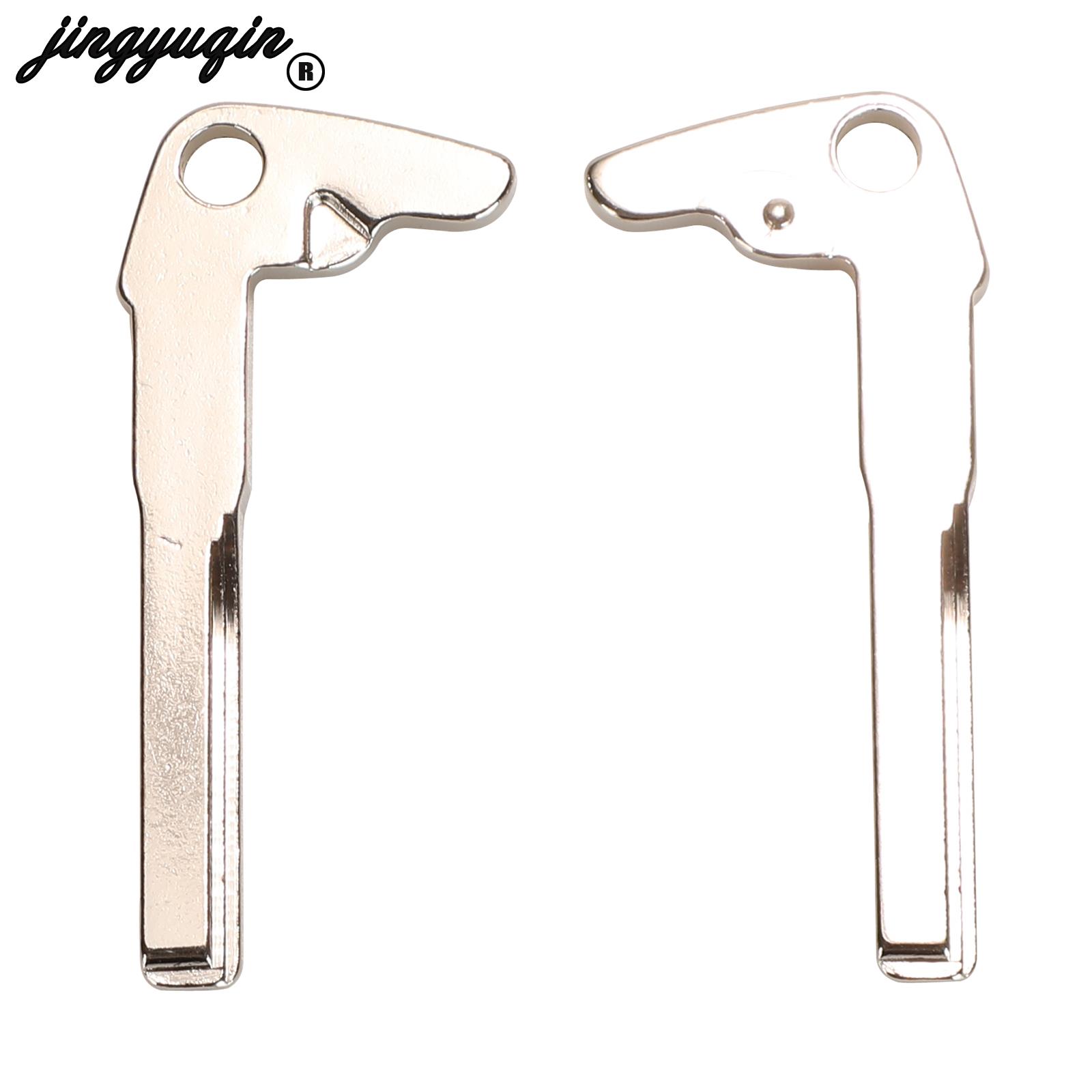 jingyuqin Smart Key Blank Fob Replacement for Mercedes Benz z A E S G CLK SLK ML Class W Chrome Uncut Blade lade Insert 5