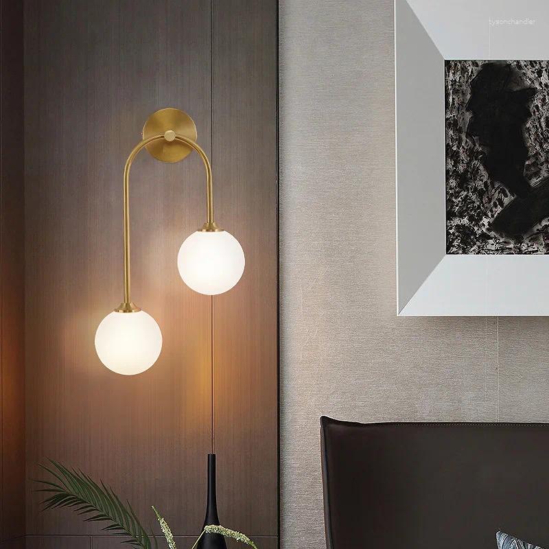 Lamps Wall Black Sconce Modern Style Glass Sconces Led Hexagonal Lamp Bedroom Decor Antique Wooden Pulley s