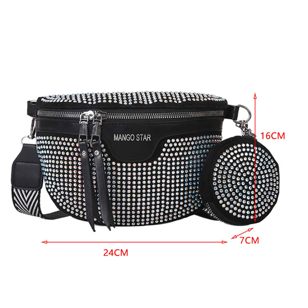Vertical Square Rhinestones Evening Clutch Women Shiny Party Wedding Women Chain Purse Handbags for Women Gifts