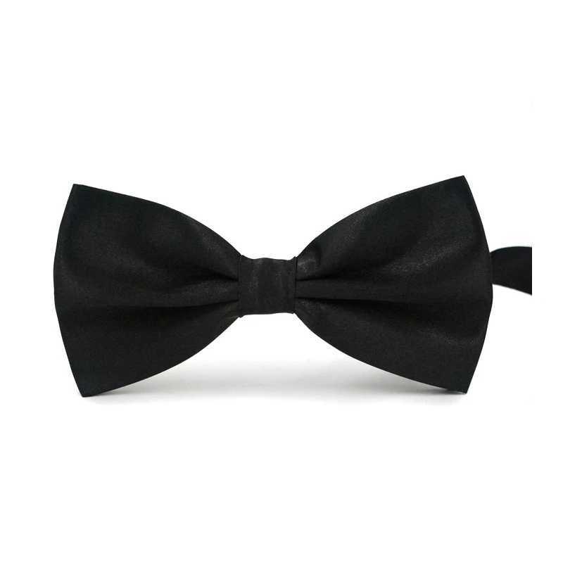 Fashion Bow Ties For Men Solid Classic Bowtie Tuxedo Male Marriage Butterfly Cravat Wedding Party Formal Adjust Neck Bow TiesX241109