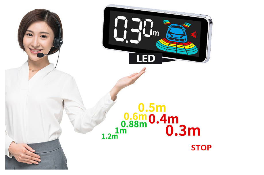 original car parking detector system 6 blind sensor monitor OPS security System OBD Parktronic 360 parking for auto Toyot a